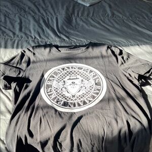 Balmain Flocked Coin Tee